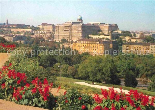 Budapest Budai Varral Burg Blick von Buda