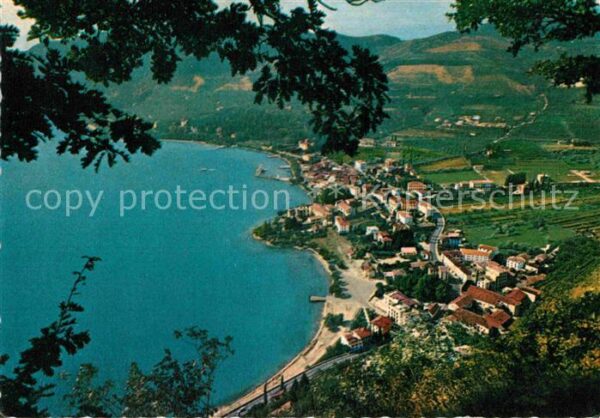 Garda Lago di Garda Panorama Blick vom Berg Gardasee