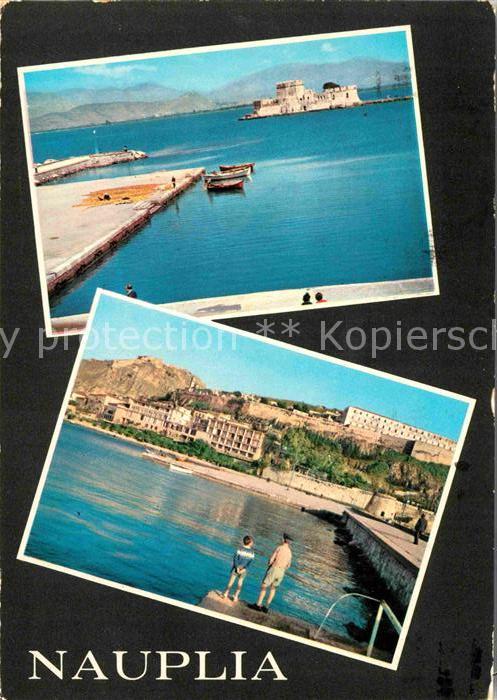 Nauplia Nauplion Hafeneinfahrt Kaimauer