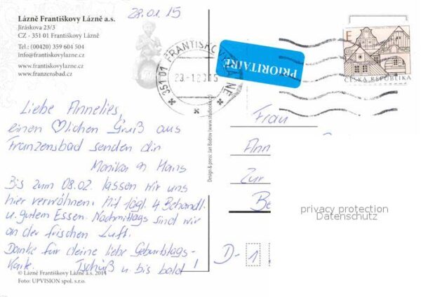 Frantiskovy Lazne Kuranlagen Kurhotel Pavillon Fliegerauf – Bild 2