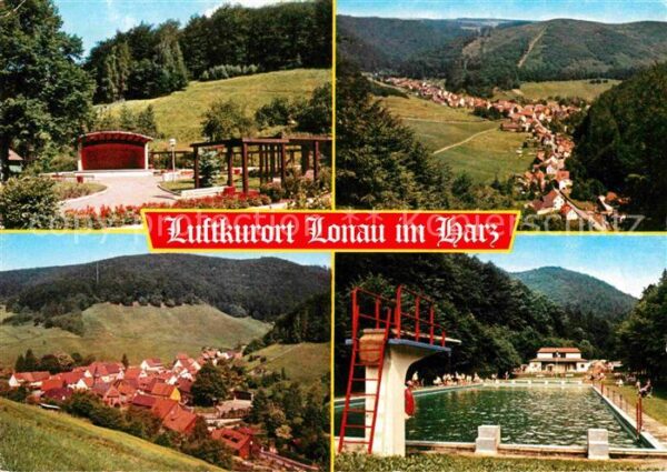 Lonau Kurpark Konzertpavillon Panorama Luftku