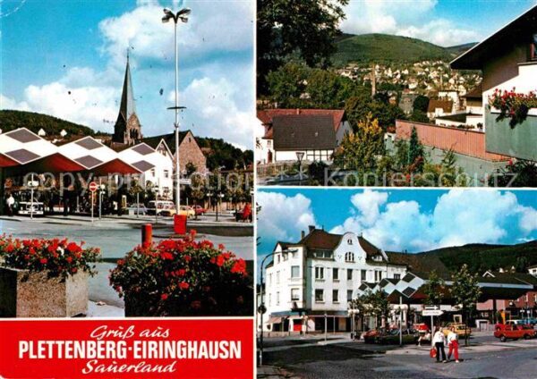 Eiringhausen Plettenberg Marktplatz Blick über die Stadt
