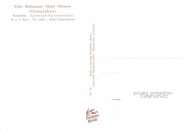 Garmisch-Partenkirchen Cafe Restaurant Hotel Pension Olympiaha – Bild 2