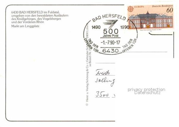 Bad Hersfeld Markt am Linggplatz Fachwerkhäuser – Bild 2