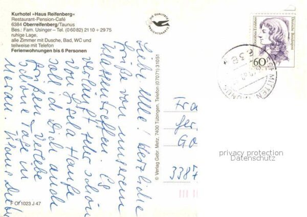 Oberreifenberg Kurhotel Haus Reifenberg Restaurant Pen – Bild 2