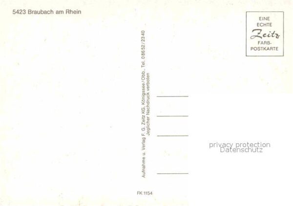 Braubach Rhein Bauernschänke Eck Fritz Fachwerkhaus Al – Bild 2