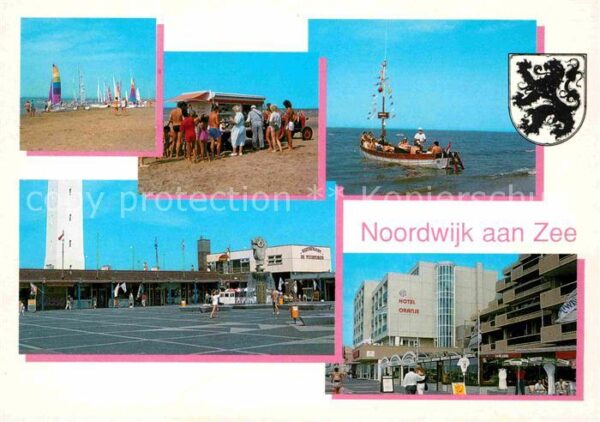 Noordwijk aan Zee  Strand Segeln Kiosk Boot Hotel Restaura