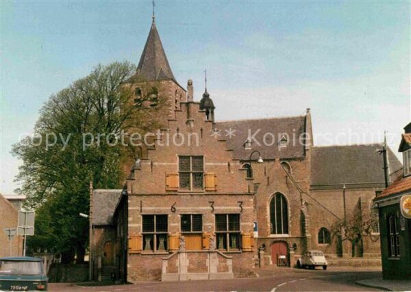 Halsteren Gemeentehuis en St Martinuskerk Kirche
