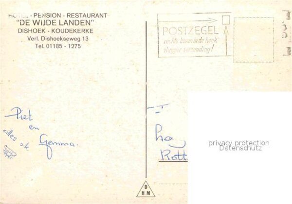 Koudekerke Pension Restaurant De Wijde Landen – Bild 2