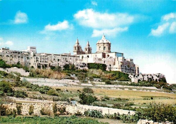Mdina Malta Ansicht mit Kathedrale