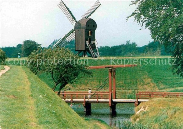 Bourtange Molenbastion Windmühle Brücke