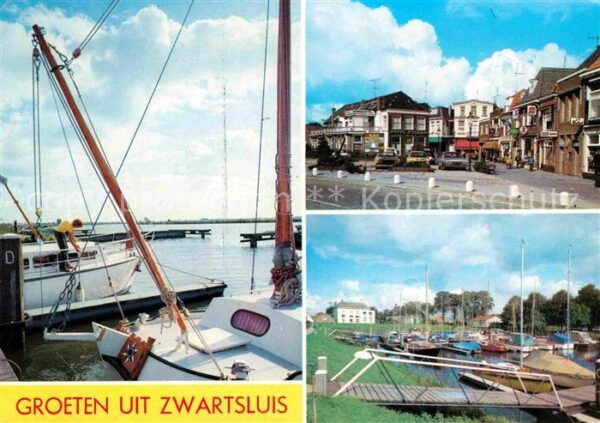 Zwartsluis Seglerhafen Ortsmotiv