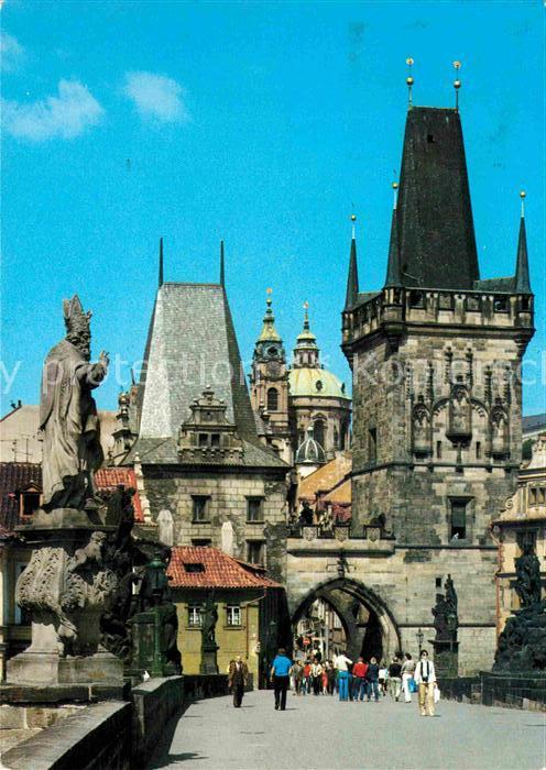 Praha Prahy Prague Karluv most Karlsbrücke Statuen