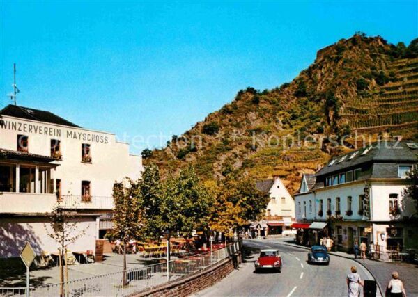 Mayschoss Hauptstrasse mit Winzerverein und Saffe