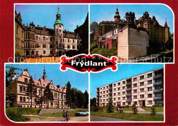 Frydlant Burg Schloss Wohnblock