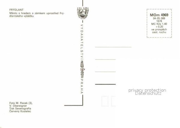 Frydlant Burg Schloss Wohnblock – Bild 2