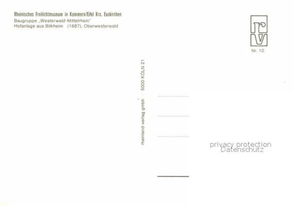 Kommern Mechernich Rheinisches Freilichtmuseum Baugruppe W – Bild 2