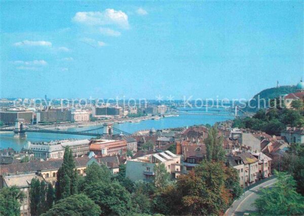 Budapest Panorama Blick über die Donau