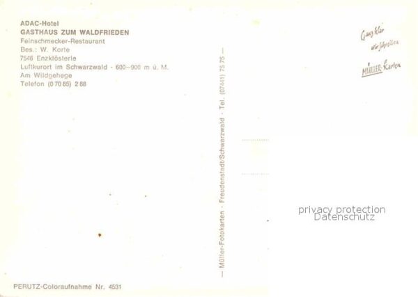 Enzkloesterle ADAC Hotel Gasthaus zum Waldfrieden Res – Bild 2