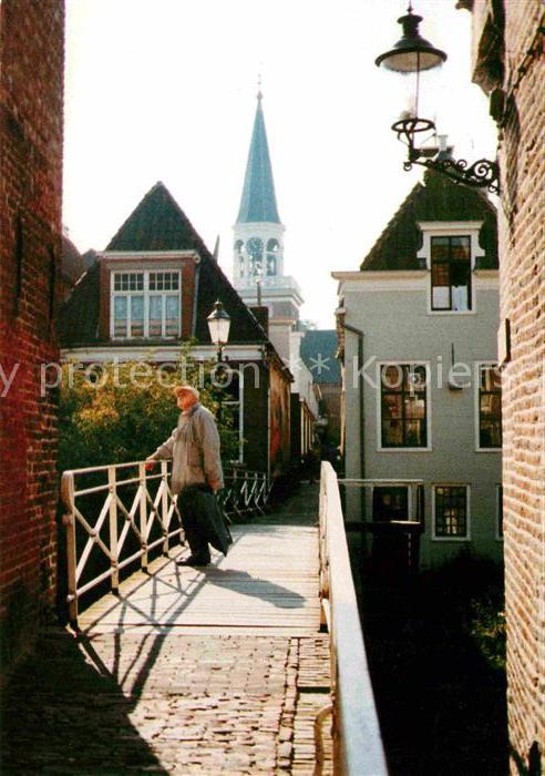Appingedam Groningen Vrouwebrug Brücke Kirchturm