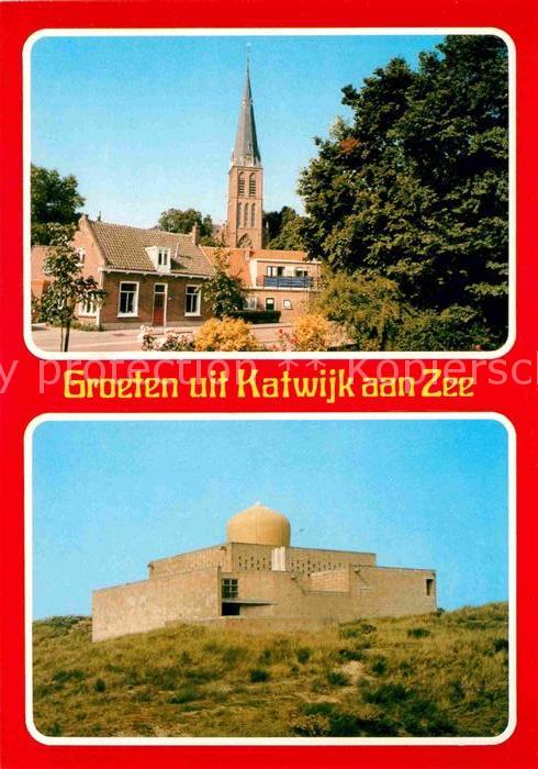 Katwijk aan Zee Ortspartie an der Kirche Gebäude