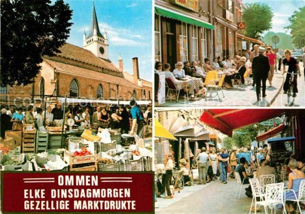 Ommen Overijssel Markt Strassencafes