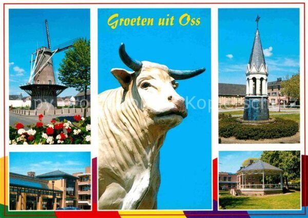 Oss Windmühle Denkmal Pavillon Ochse Statue