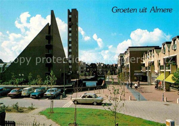 Almere Kerkgracht met Kerkcentrum Goede Rede K
