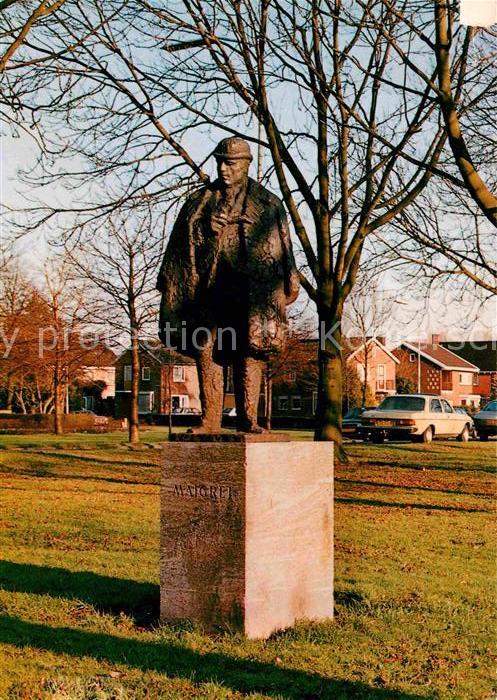 Delfzijl Maigret Denkmal van Georges Simenon