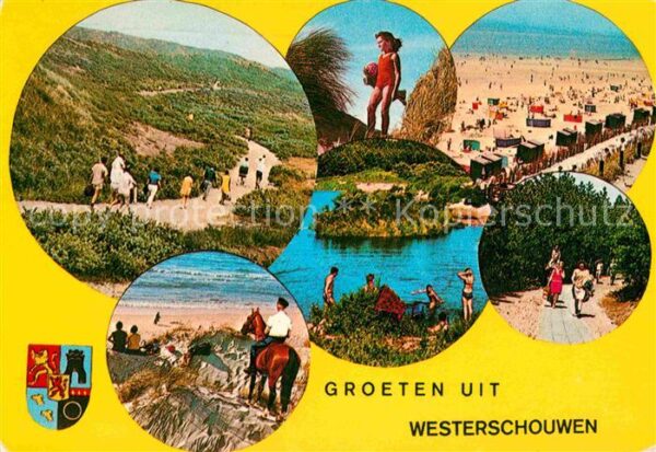 Westerschouwen Landschaftspanorama Strand Dünen Reiten