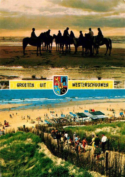 Westerschouwen Reiten am Strand