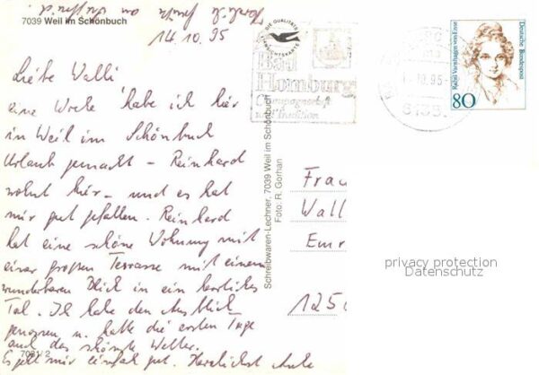 Weil Schoenbuch Ortsansicht mit Kirche – Bild 2