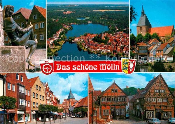 Moelln Lauenburg Teilansichten Luft und Kneippkurort Alt
