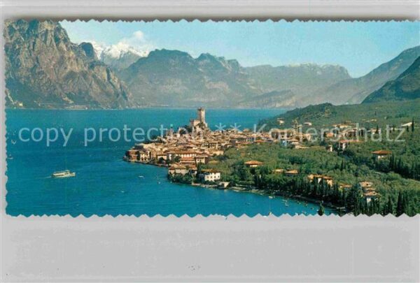 Malcesine Lago di Garda Panorama Gardasee Alpen