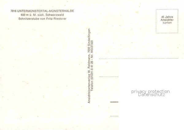 Untermuenstertal Münsterhalde Schnitzerstube – Bild 2
