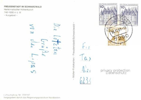 Freudenstadt Kurgebiet Fliegeraufnahme – Bild 2