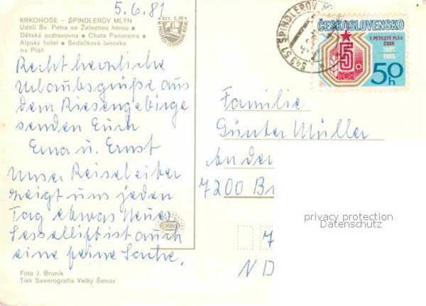 Spindleruv Mlyn Spindlermuehle Peter se Zeleznou Detska ozdravovna Cha – Bild 2