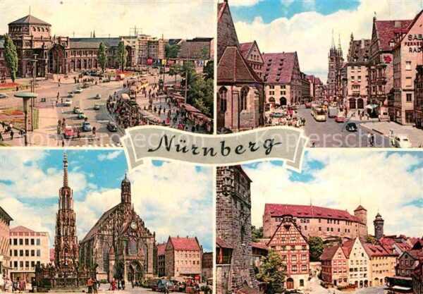 Nuernberg Teilansichten Burg Kirche