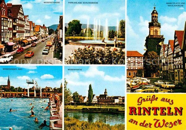 Rinteln Weserstr Parkanlage Schlingwiese Marktp