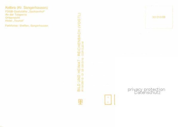 Kelbra Kyffhaeuser FDGB Gaststätte Sachsenhof Talsperre Or – Bild 2