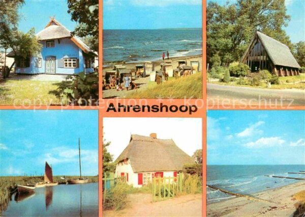 Ahrenshoop Ostseebad Kunstkaten Strand Kirche Hafen Deichhau