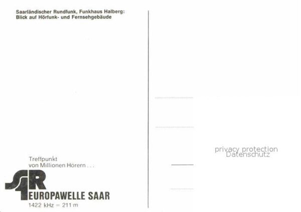 Saarbruecken SR Funkhaus Halberg Hörfunk und Fernseh – Bild 2