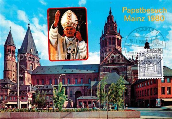 Mainz Rhein Dom Papst