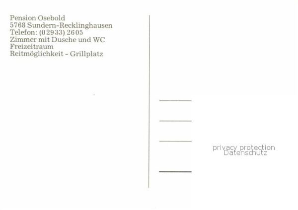 Recklinghausen Sundern Pension Osebold Garten – Bild 2