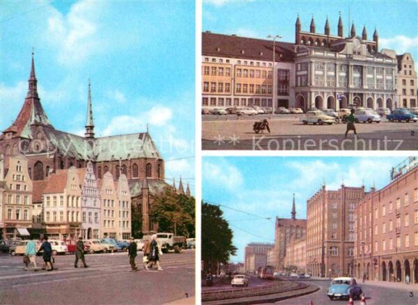 Rostock Marienkirche Rathaus Lange Strasse