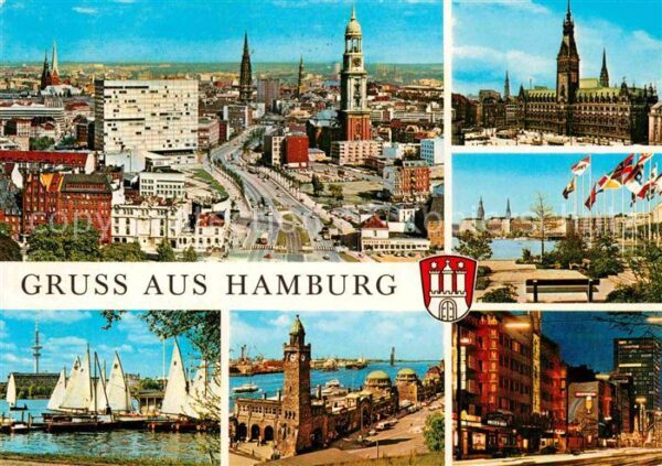 Hamburg Stadtblick Teilansichten