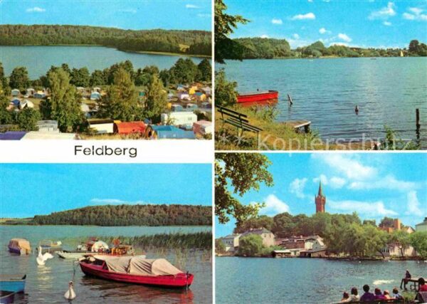 Feldberg Mecklenburg Campingplatz HÜttenberg Am Haussee Boot