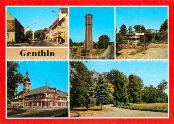 Genthin Ernst Thälmann Platz Wasserturm Plauer