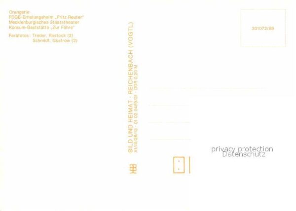 Schwerin Mecklenburg FDGB Erholungsheim Fritz Reuter Mecklen – Bild 2