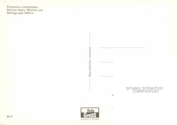 Liechtenstein  Schloss Vaduz Rheintal Säntisgruppe – Bild 2